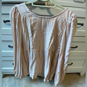 S American Eagle top - light pink